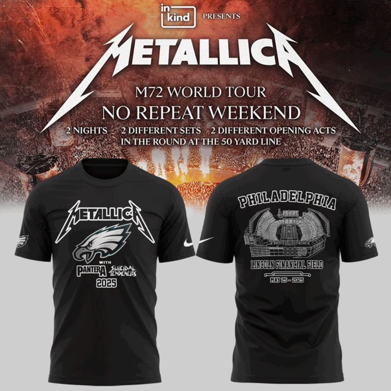 Limited Edition M72 World Tour x Pantera and Suicidal Tendencies Black Tshirt 2025