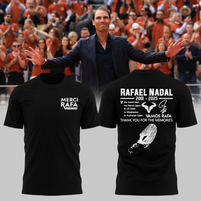 Exclusive Versio Rafael Nadal Black Tshirt 2025