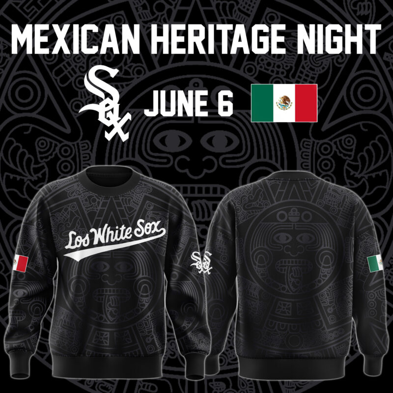 2.Special Edition Chicago White Sox Mexican Heritage Night Sweatshirt 2025