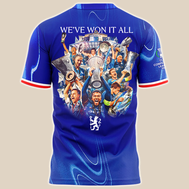 Chelsea UECL Winners Limited Edition 2025 T shirt - Image 3