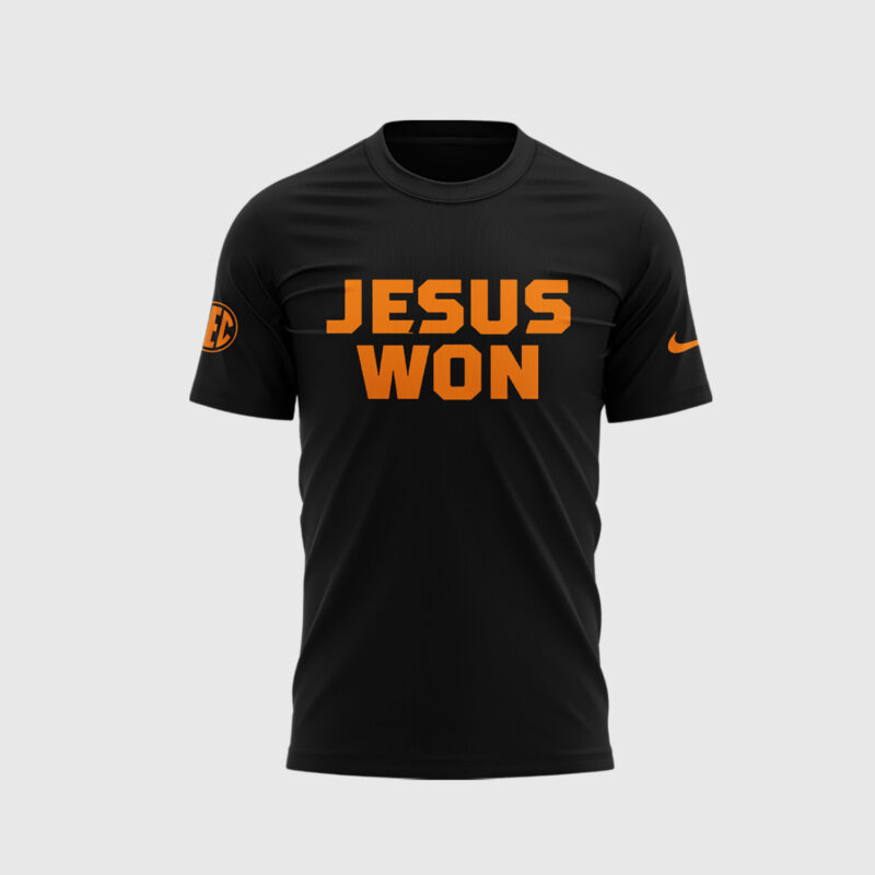 Special Edition Tennessee Baseball JESUS WON TShirt 2025 - Image 2