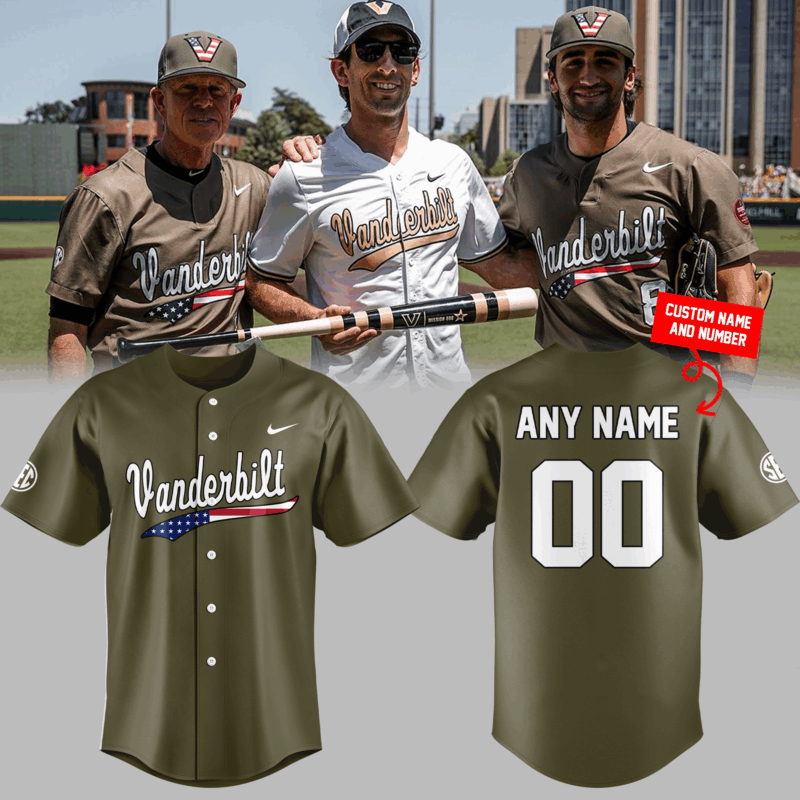 Limited Edition Vanderbilt Baseball Military Appreciation Jersey 2025