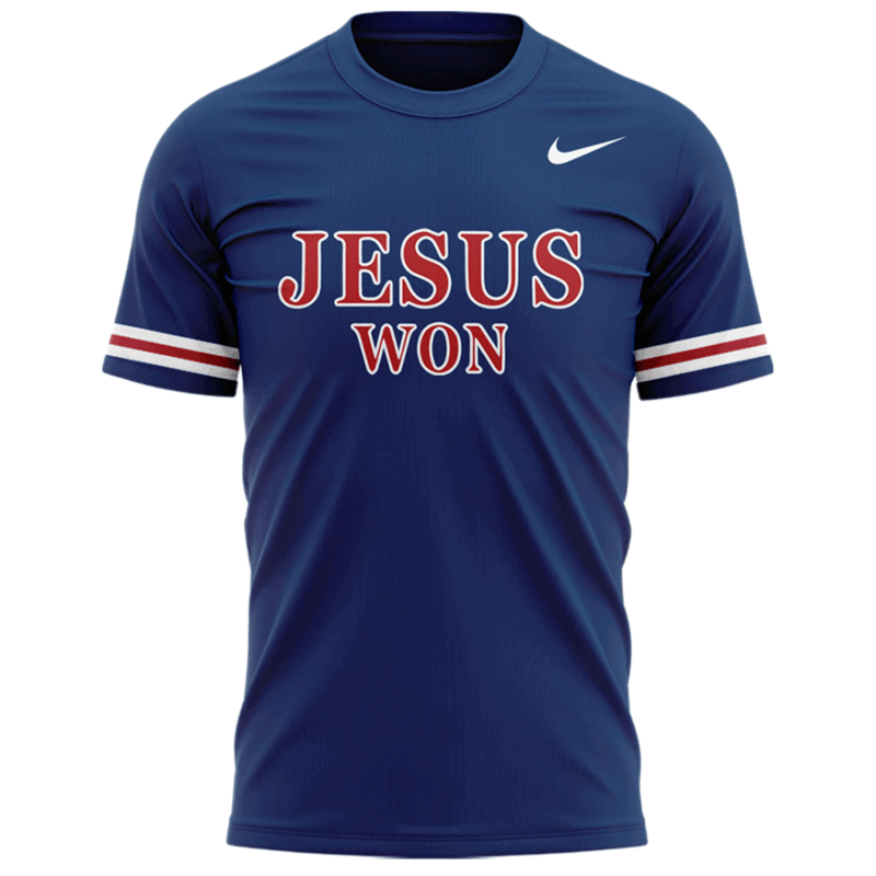 Special Edition Liberty Softball T-Shirt Praise Be To God! " JESUS WON " - Image 2