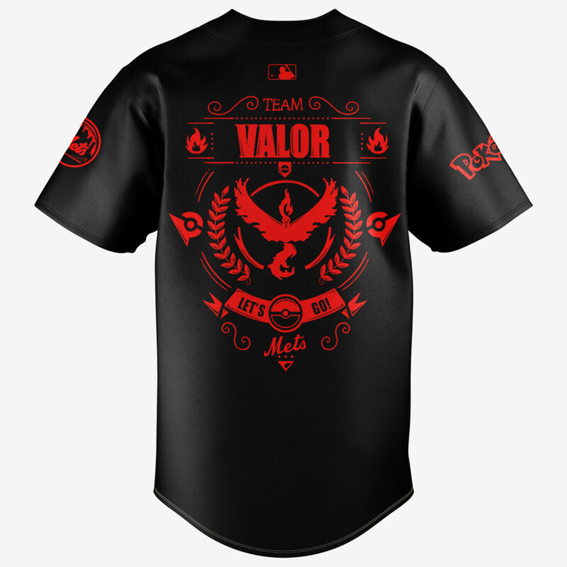 Limited Edition New York Mets x Pokemon Team Valor Jersey 2025 - Image 3