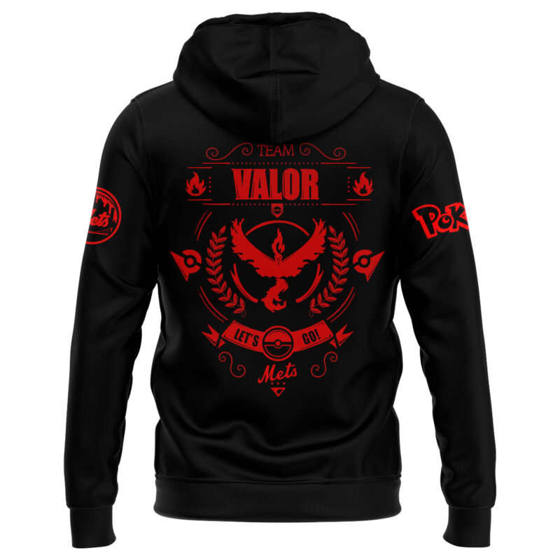 Limited Edition New York Mets x Pokemon Team Valor Hoodie 2025 - Image 3