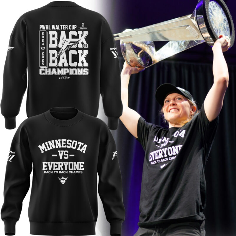 Special New Black And White Minnesota Vs Everyone Sweatshirt