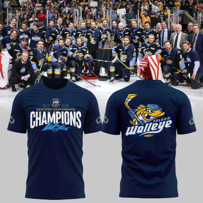 Toledo Walleye 2025 Western Conference Champions  T shirt
