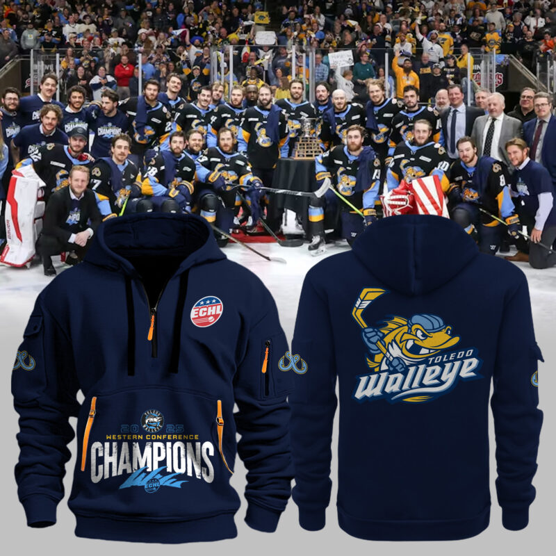 Toledo Walleye 2025 Western Conference Champions  Hoodie