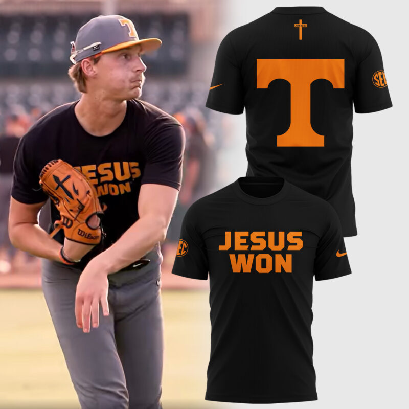 Special Edition Tennessee Baseball JESUS WON TShirt 2025