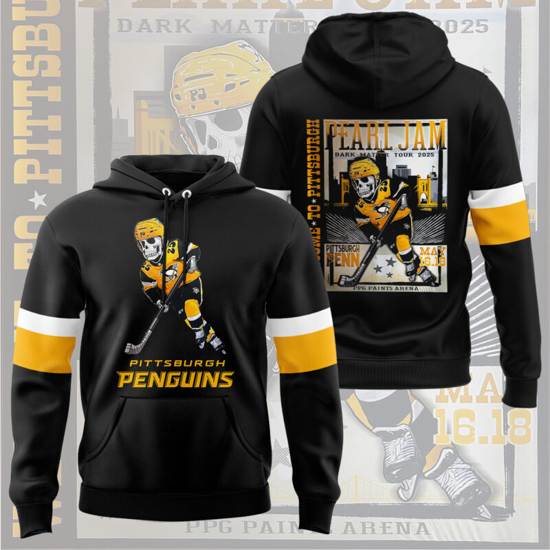 Limited Edition Pittsburgh Penguins Dark Matter Tour Hoodie 2025