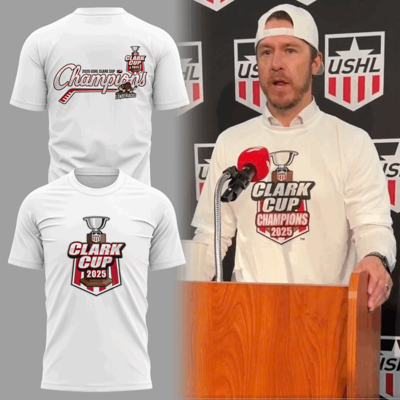 Special New T-Shirt Coach Parker Burgess Muskegon Lumberjacks Clark Cup Champions 2025 For Fans