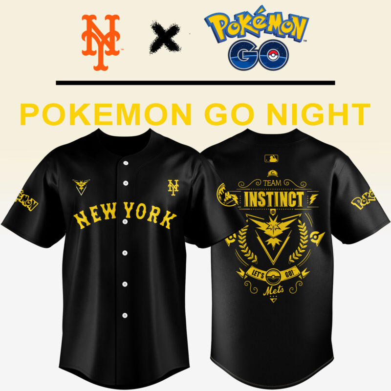 Limited Edition New York Mets x Pokemon Team Instinct Jersey 2025
