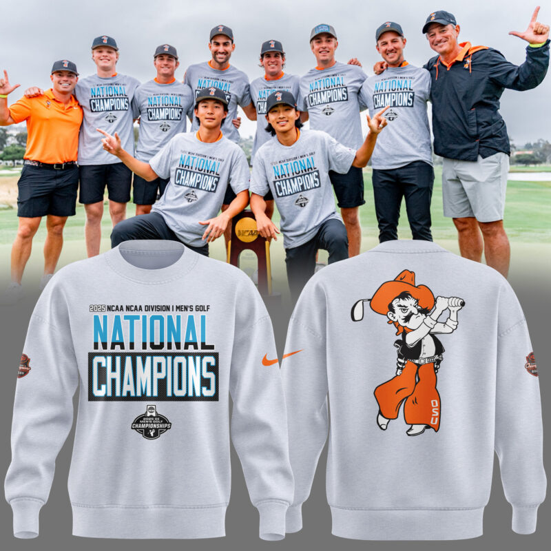 Oklahoma State Cowboys 2025 NCAA Men’s Golf National Champions   SWEATSHIRT