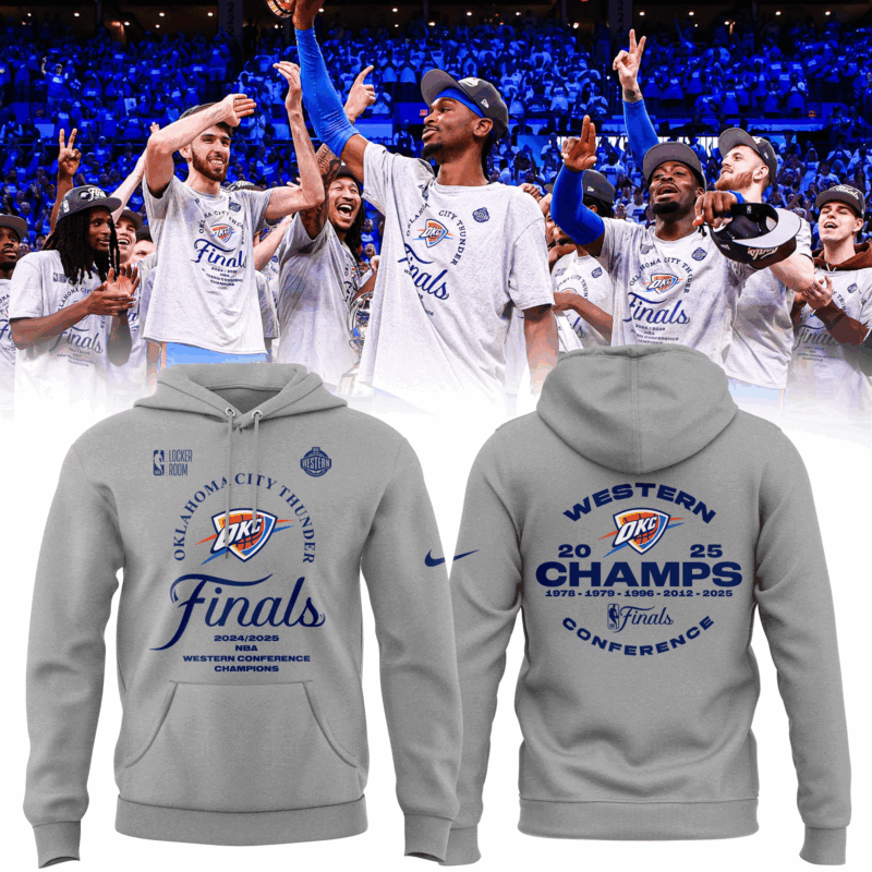 Exclusive Versio OKC Thunder Western Conference Champions Hoodie 2025