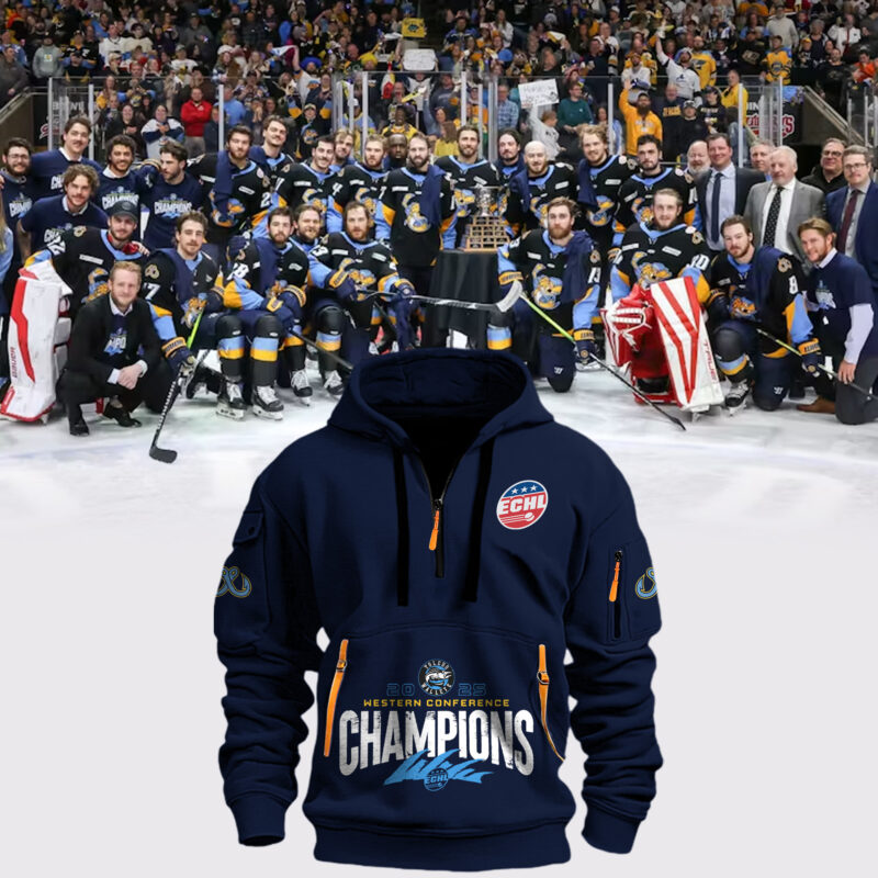 Toledo Walleye 2025 Western Conference Champions  Hoodie