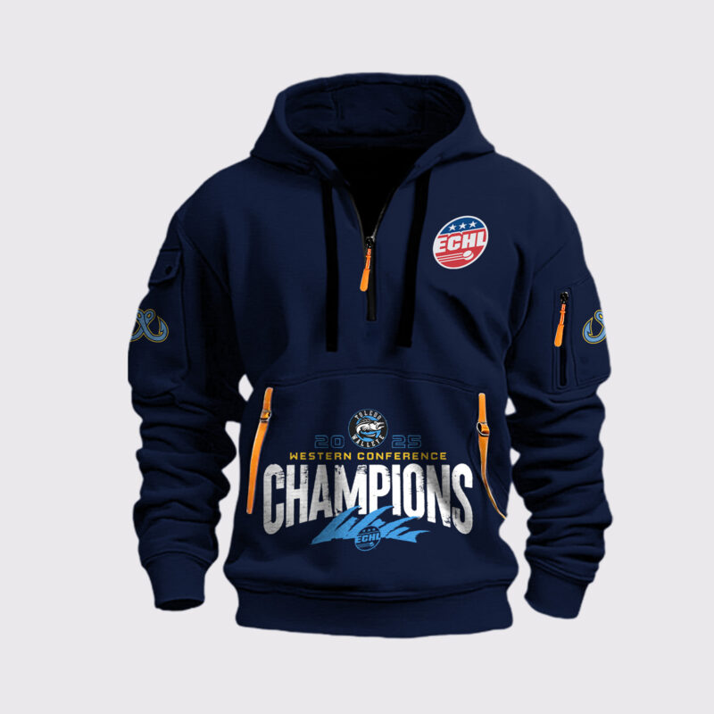 Toledo Walleye 2025 Western Conference Champions  Hoodie - Image 2