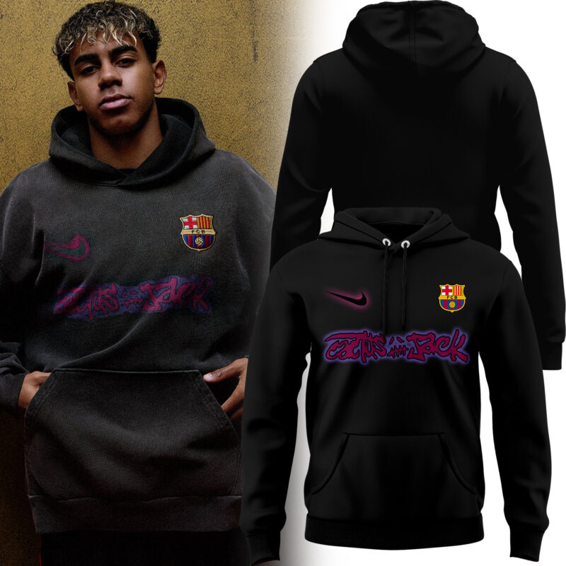 Limited Edition FC BARCELONA x TRAVIS SCOTT 24/25 men’s Hoodie I