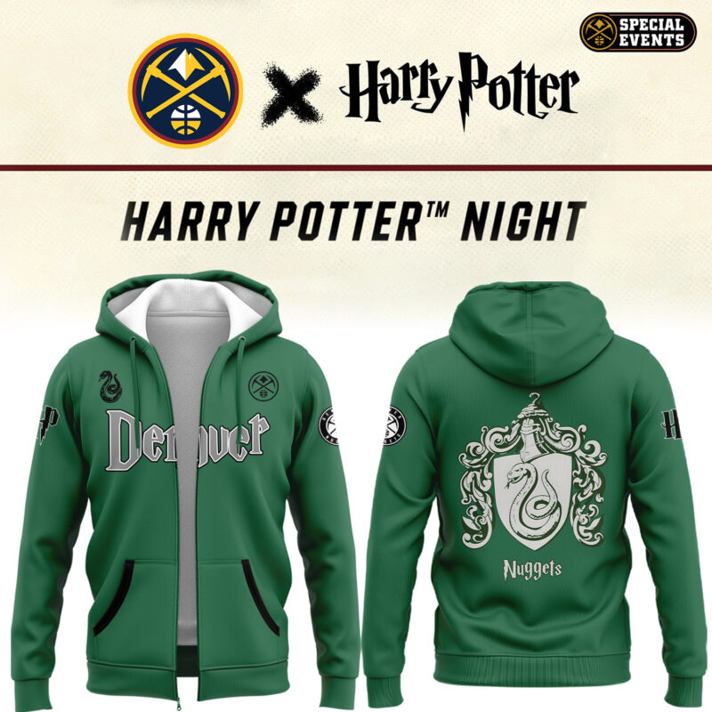 Special New Harry Potter Green Zip Hoodie DN