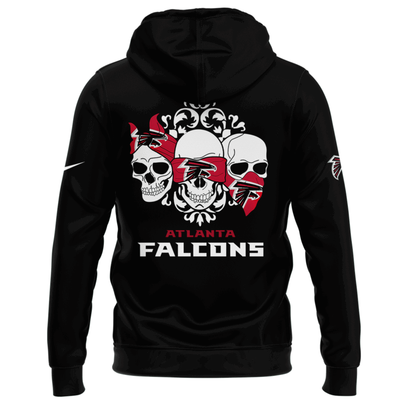 Limited Edition M72 World Tour x Atlanta Falcons Black Hoodie 2025 - Image 3