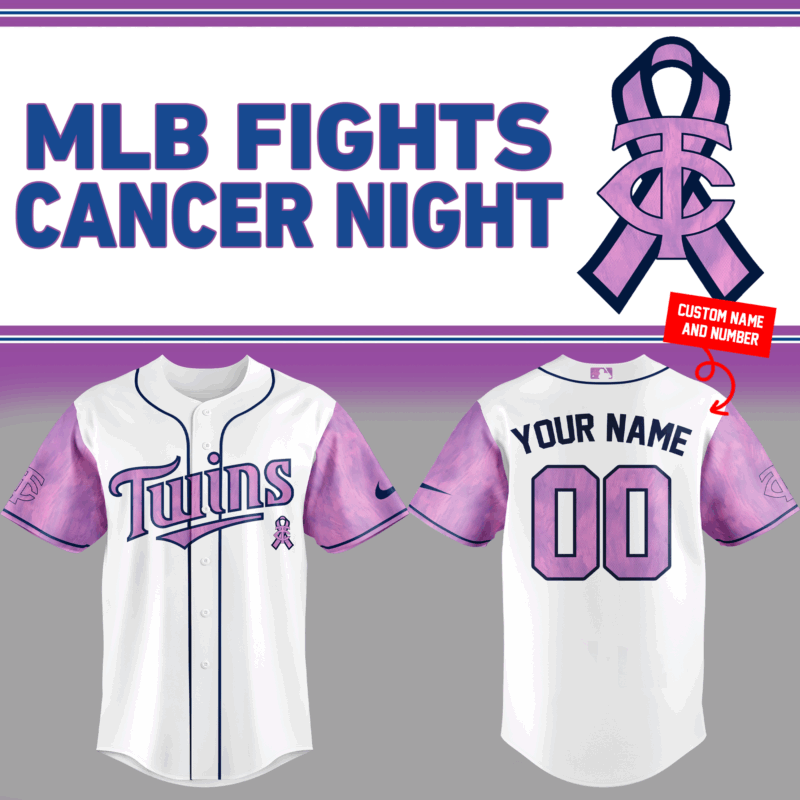 Special New Minnesota Twins Fights Cancer Jersey 2025 Custom