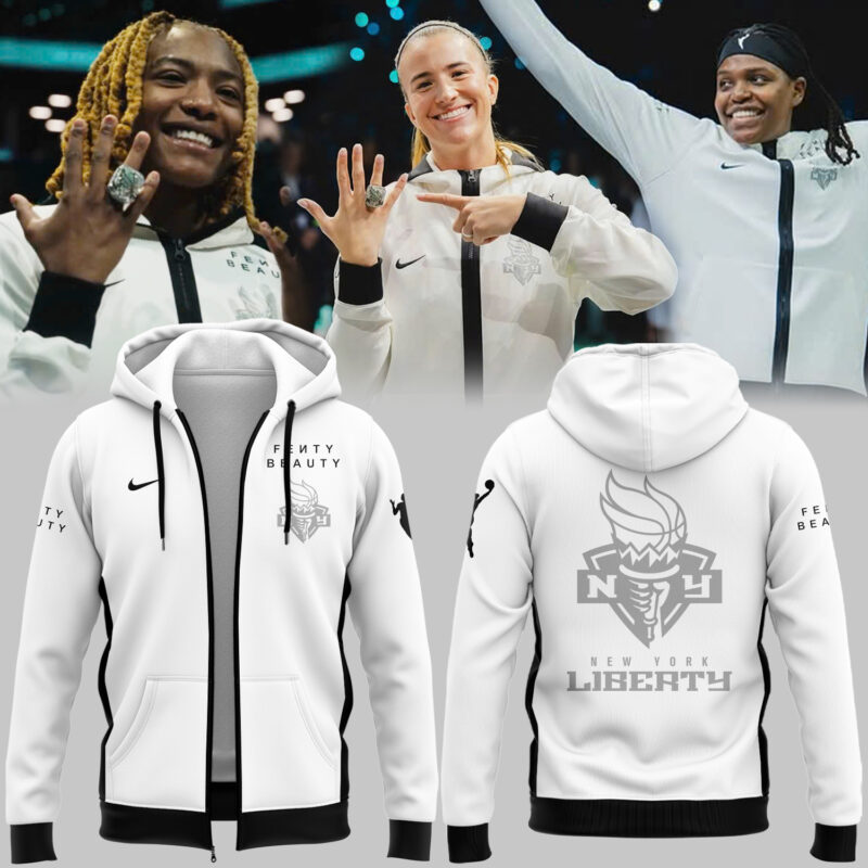 Limited Edition WNBA Champions New York Liberty Zip Hoodie 3