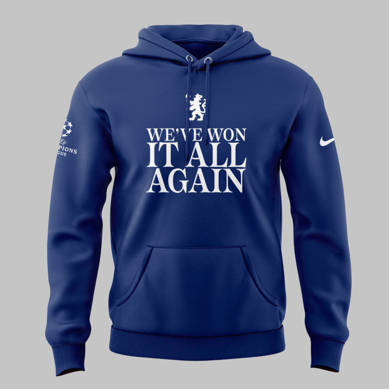 Limited Edition Chelsea FC We Have Won IT All Agian 2025 Hoodie MO - Image 2