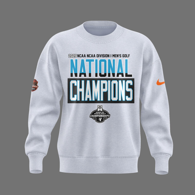 Oklahoma State Cowboys 2025 NCAA Men’s Golf National Champions   SWEATSHIRT - Image 2