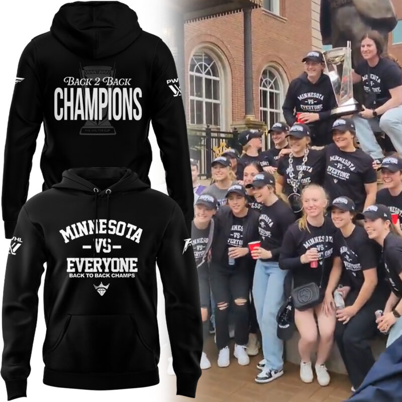 Special 2025 Back 2 Back Champions Minnesota Frost Hoodie
