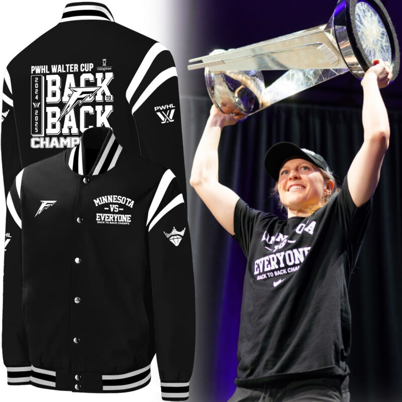 Special New Black And White Minnesota Vs Everyone Bomber Jacket
