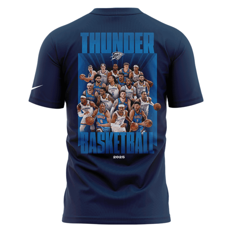 OKC THUNDER 2025 WESTERN CONFERENCE FINALS CHAMPIONS T SHIRT - Image 3
