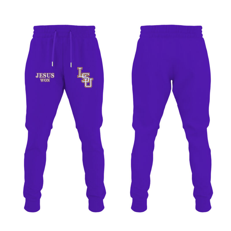 LSU Basketball Jesus Won Tee - Purple Tshirt Limited Edition. - Image 4