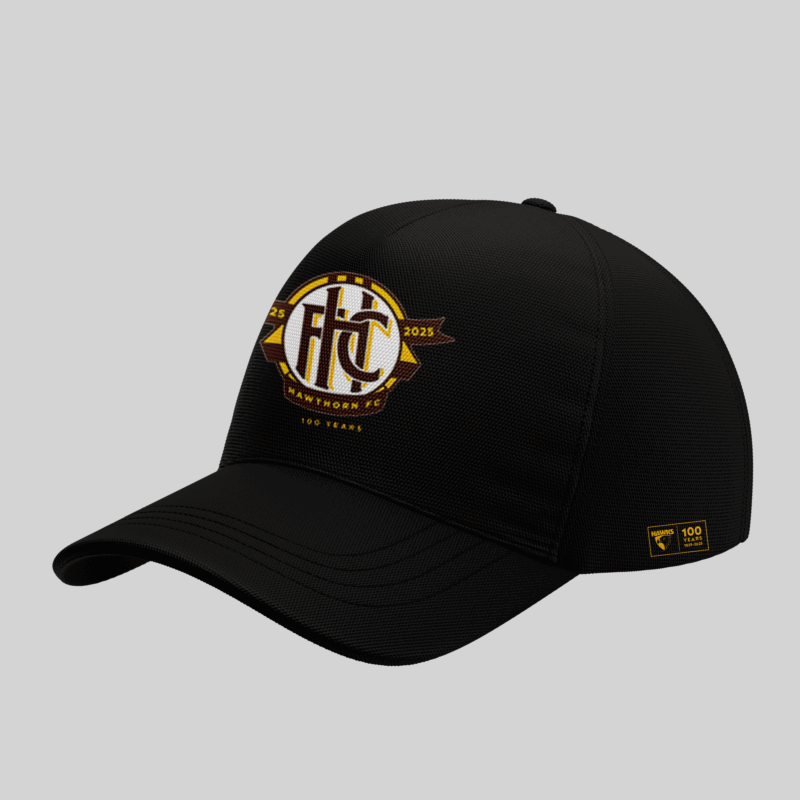 Limited Edition Hawthorn FC Black Hoodie 1925-2025 - Image 5