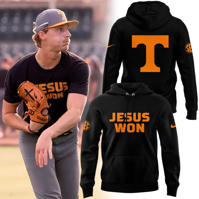 Special Edition Tennessee Baseball JESUS WON 2025 Hoodie