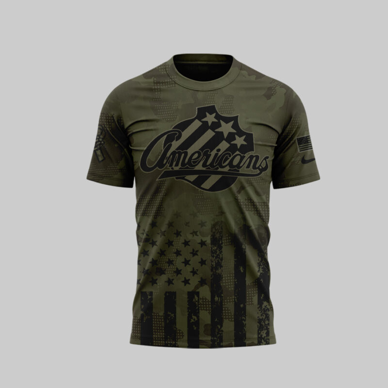 Limited Edition Rochester Americans x Military Appreciation Tshirt 2025 - Image 2