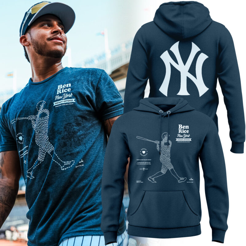 New York Yankees Ben Rice: Instant Offense Hoodie