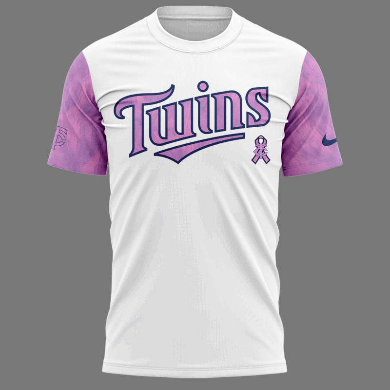 Special New Minnesota Twins Fights Cancer Tshirt 2025 Custom - Image 2