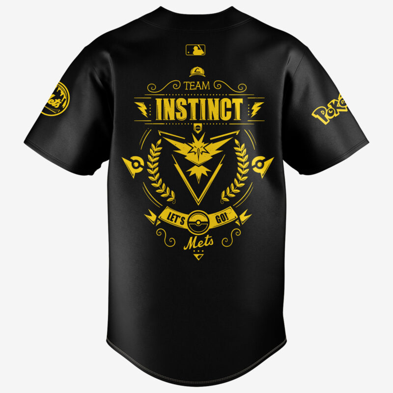 Limited Edition New York Mets x Pokemon Team Instinct Jersey 2025 - Image 3