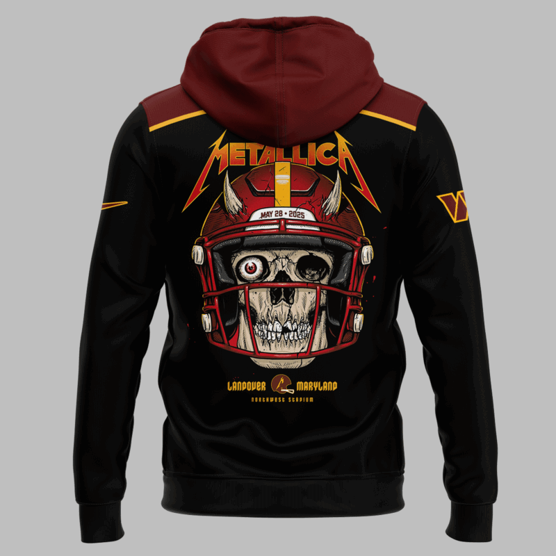 Limited Edition M72 World Tour With Pantera And Suicidal Tendencies x Washington Commanders Hoodie 2025 - Image 3