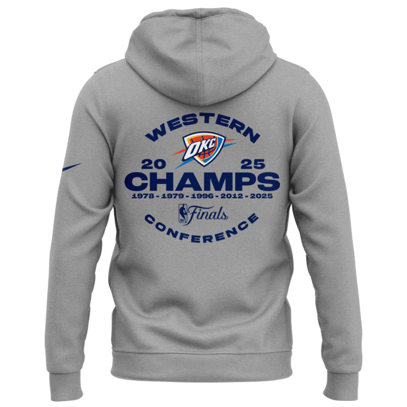 Exclusive Versio OKC Thunder Western Conference Champions Hoodie 2025 - Image 3