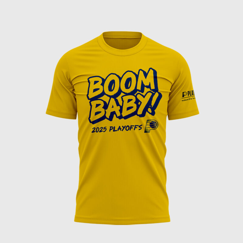 Special New Indiana Pacers Boom Baby Tshirt 2025 - Image 2
