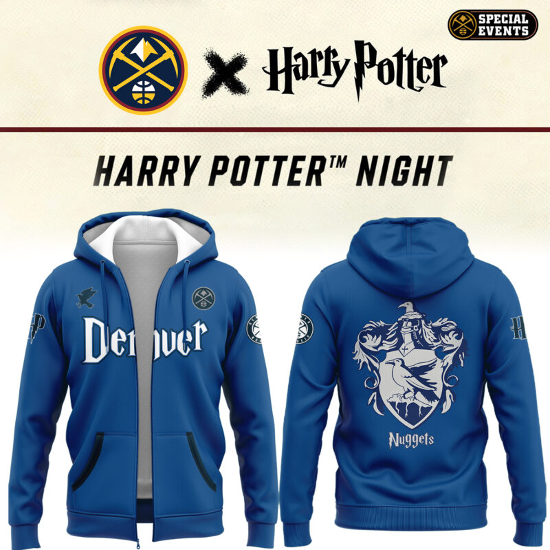 Special New Harry Potter Blue Zip Hoodie DN