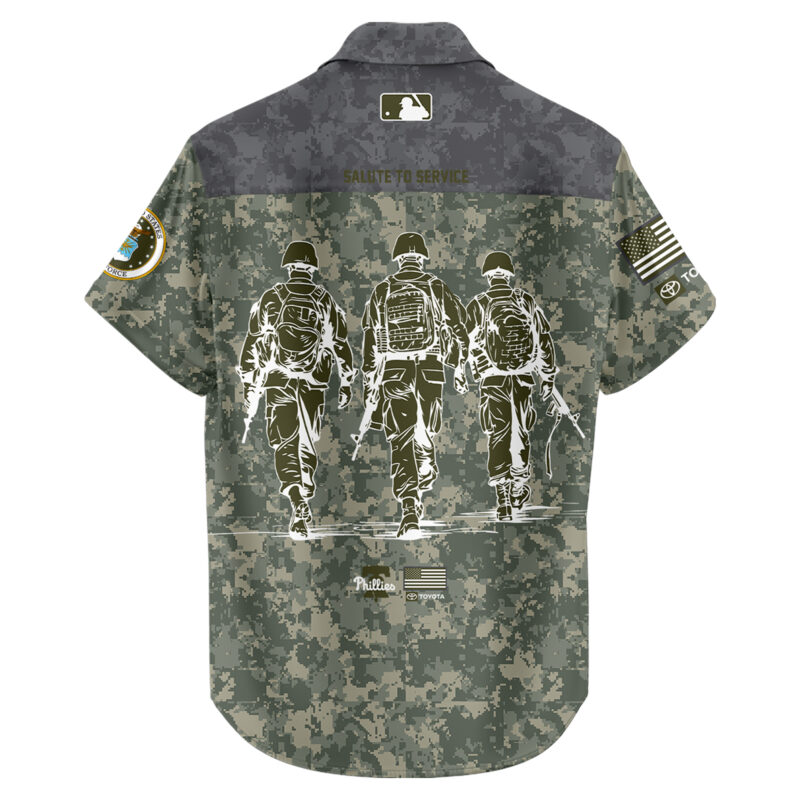 Limited Edition Phillies Army Special Hawaii Shirt - Image 3