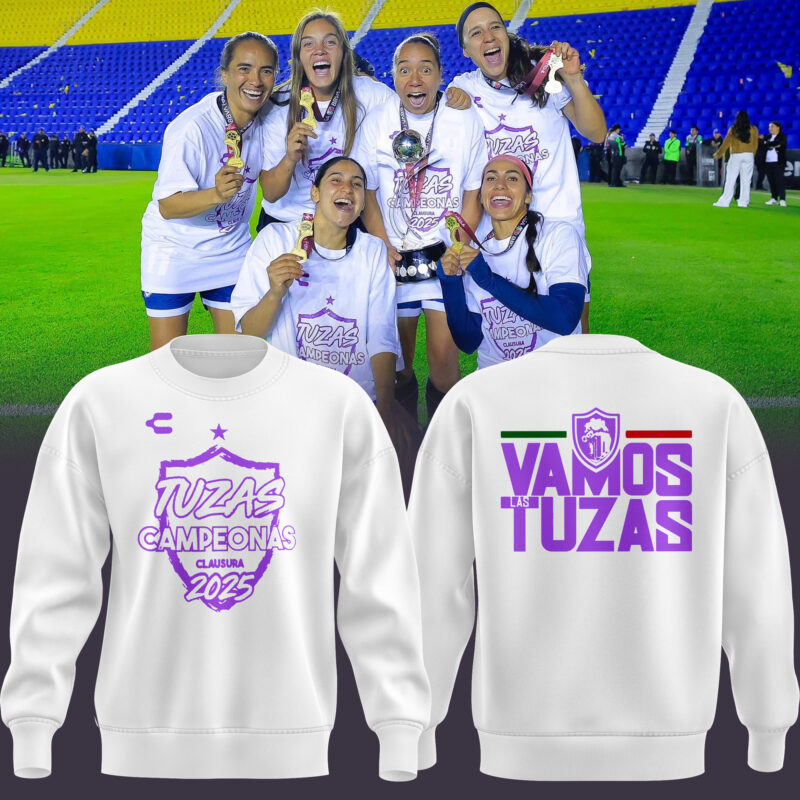 Sudadera Edición Limitada del Club Pachuca Femenil CAMPEONAS Clausura 2025
