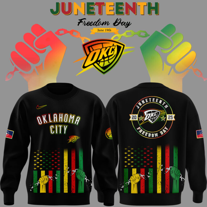 Limited Edition OKC Thunder June Nineteenth Sweatshirt 2025