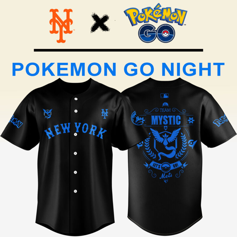 Limited Edition New York Mets x Pokemon Team Mystic Jersey 2025