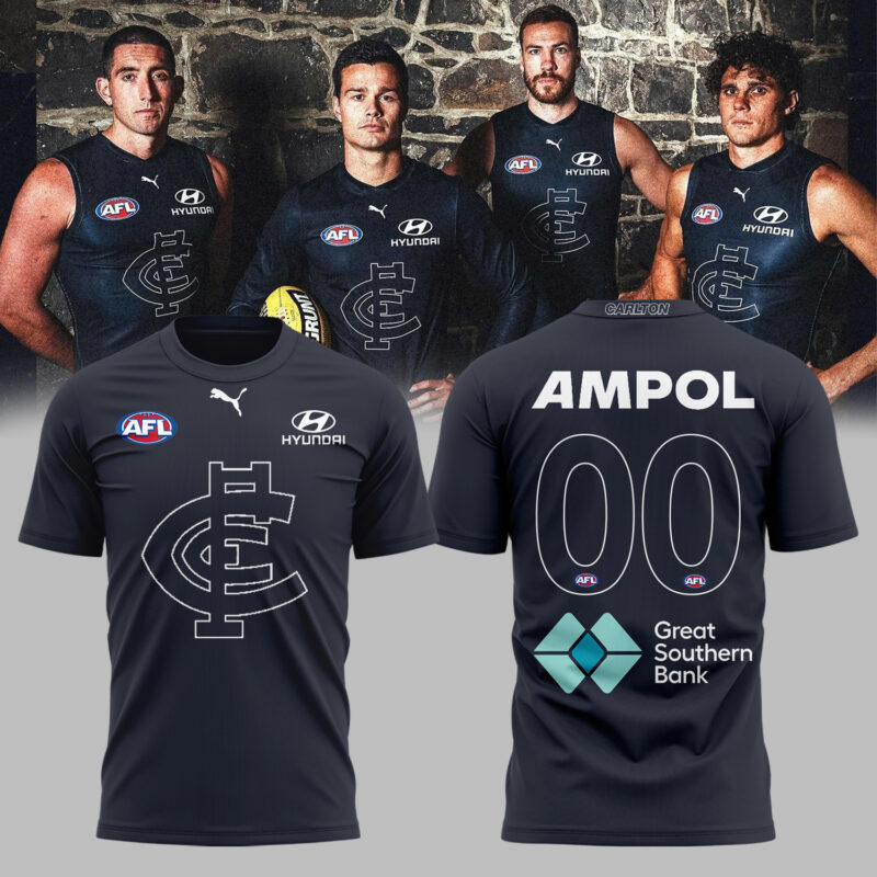 Carlton Football Club limited edition 2025 Tshirt  Custom Number