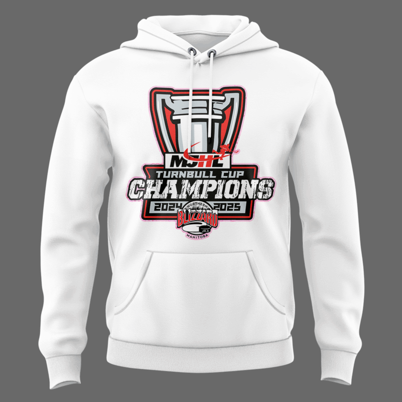 Special Edition Northern Manitoba Blizzard Hoodie Turnbull Cup Champions! - Image 2