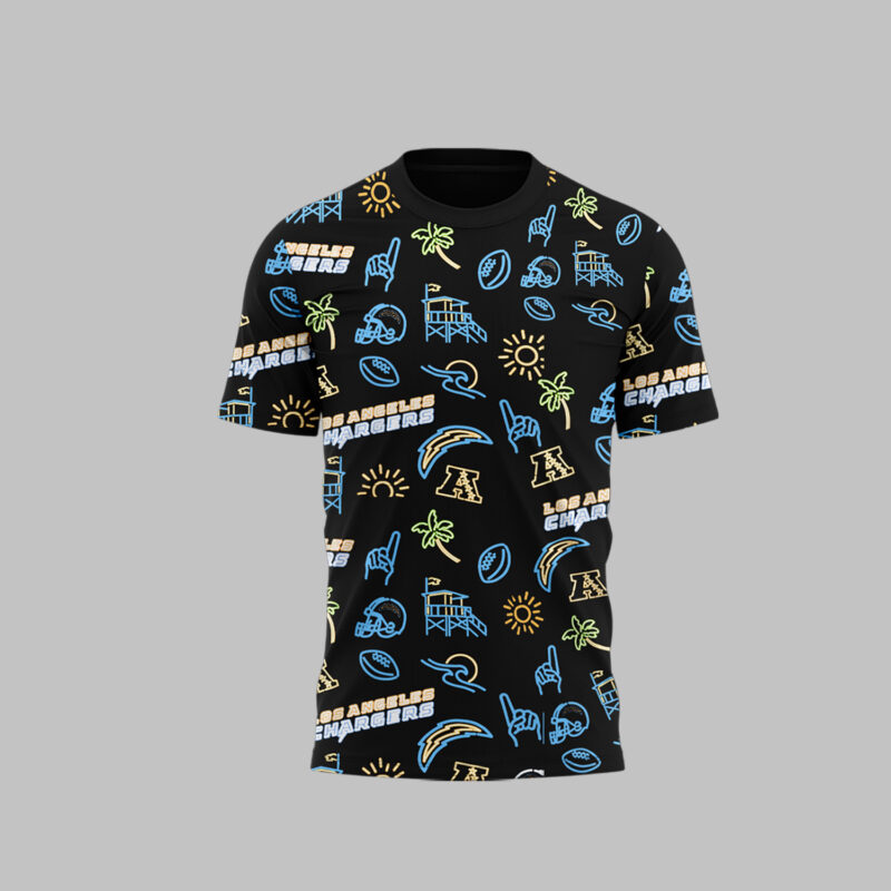 Limited Edition Los Angeles Chargers Tshirt 2025 - Image 2