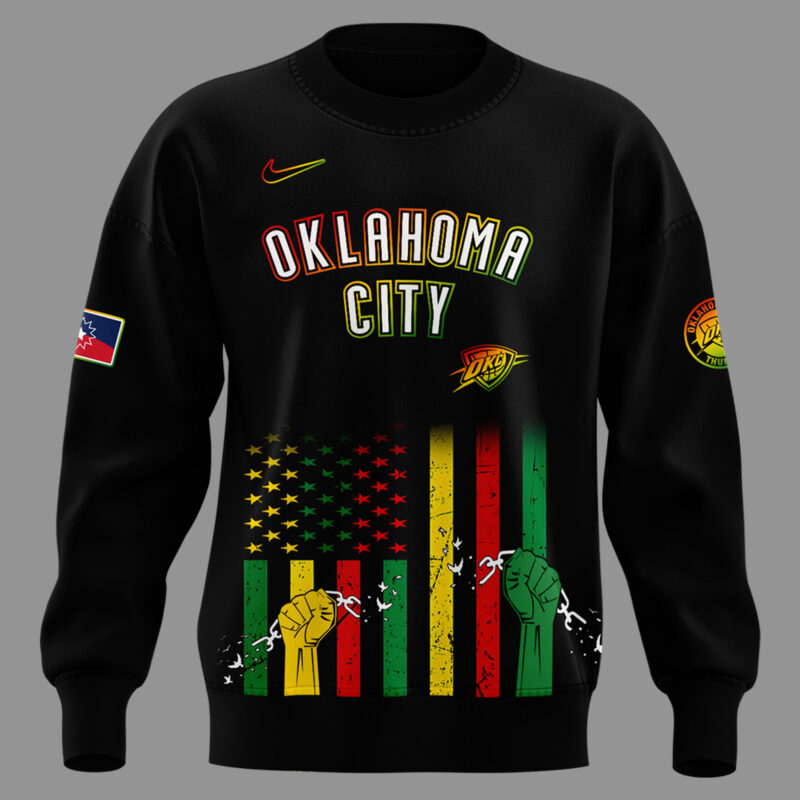 Limited Edition OKC Thunder June Nineteenth Sweatshirt 2025 - Image 2
