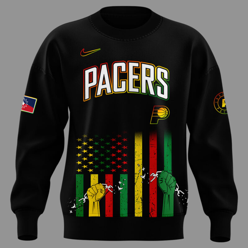 Special New Edition Indiana Pacers JuneTeenth Freedom SWEATSHIRT 2025 - Image 2